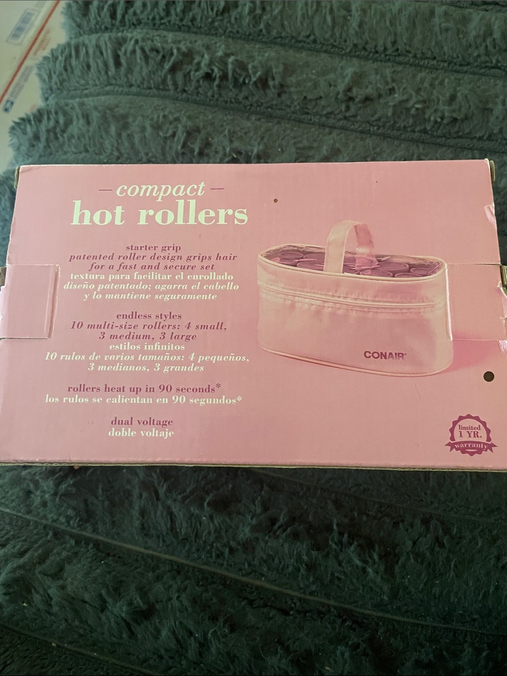 Conair Compact 10 Hot Multi Size Rollers NWT - Picture 2 of 2